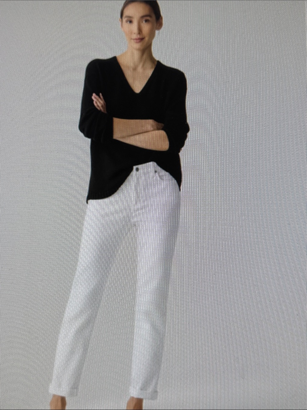 Eileen Fisher White Straight-Leg Lightweight Summer VacationJean XL Size 18 36W